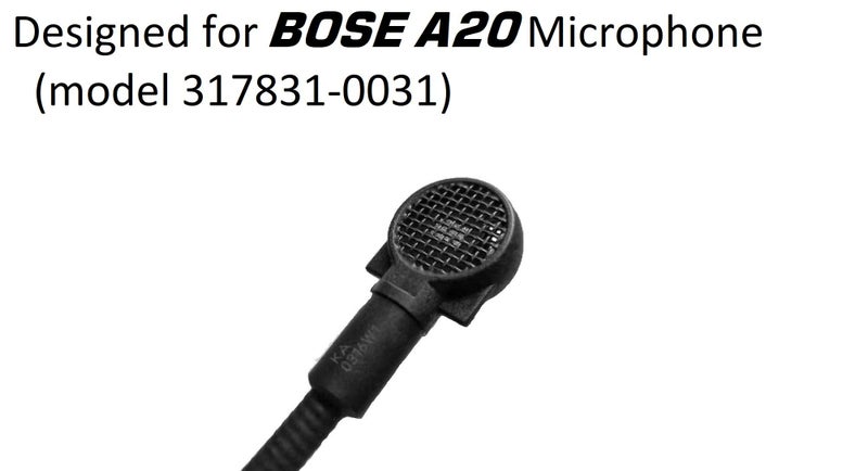 Crystal Mic Replacement Aviation Microphone windscreens for Bose Typhoon (Two (2) Pack A20 Model) - Image 2